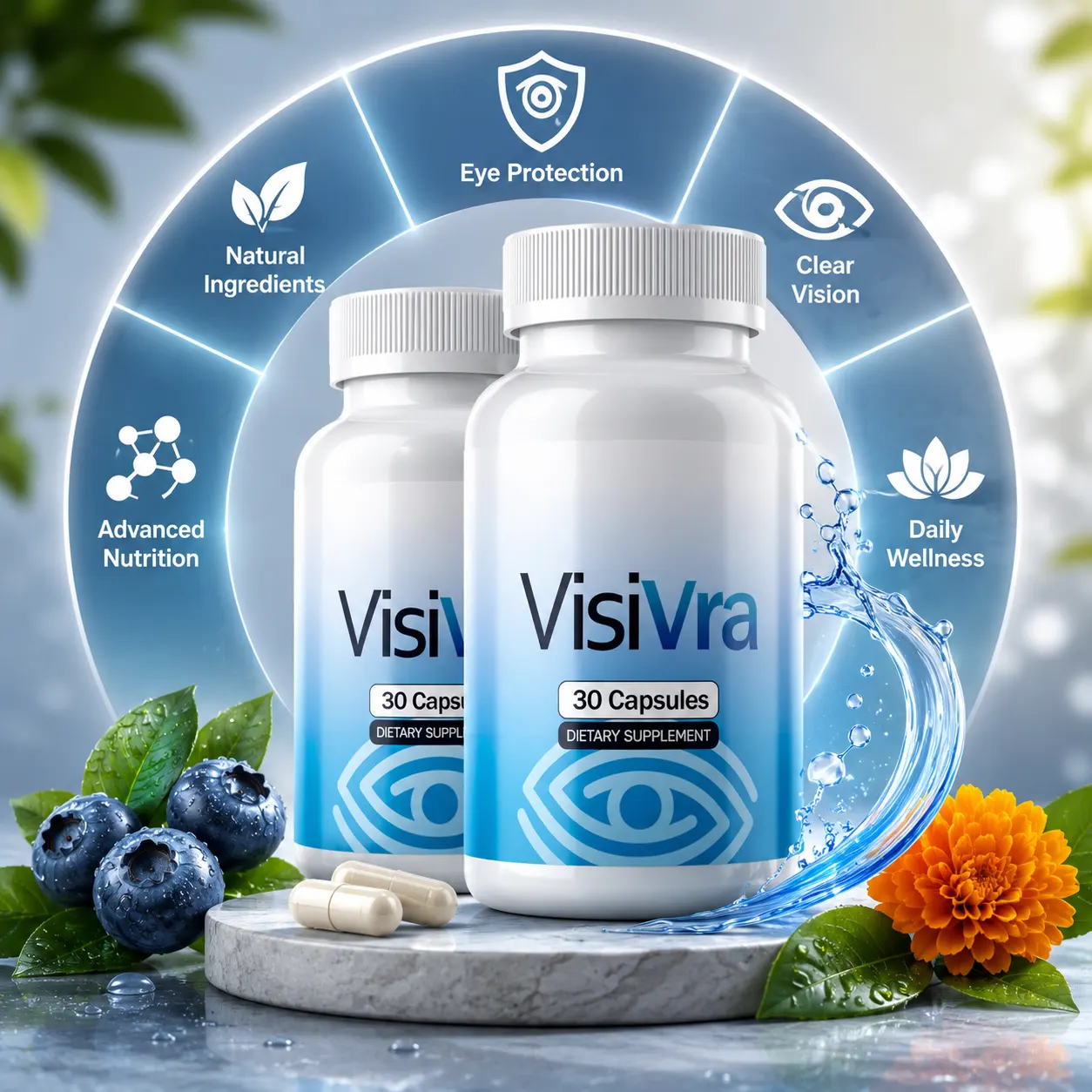 VisiVra Daily Eye Wellness and Vision Support Supplement