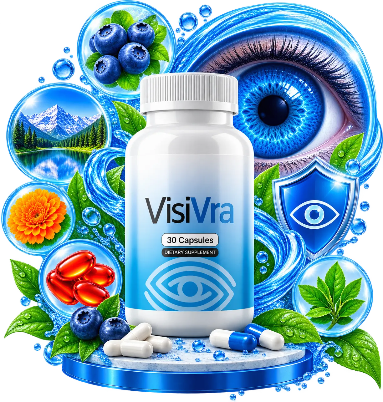 VisiVra Natural Eye Wellness Supplement